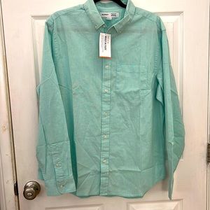 OLD NAVY MINT GREEN BUTTON DOWN LARGE